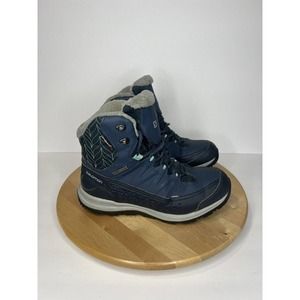 Salomon Kaina CS mid waterproof lace up ankle boots Blue black size 7.5